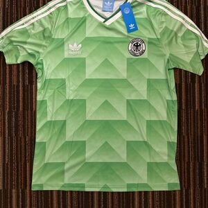 Germany Football Shirt Away Adidas Mens Sz Large